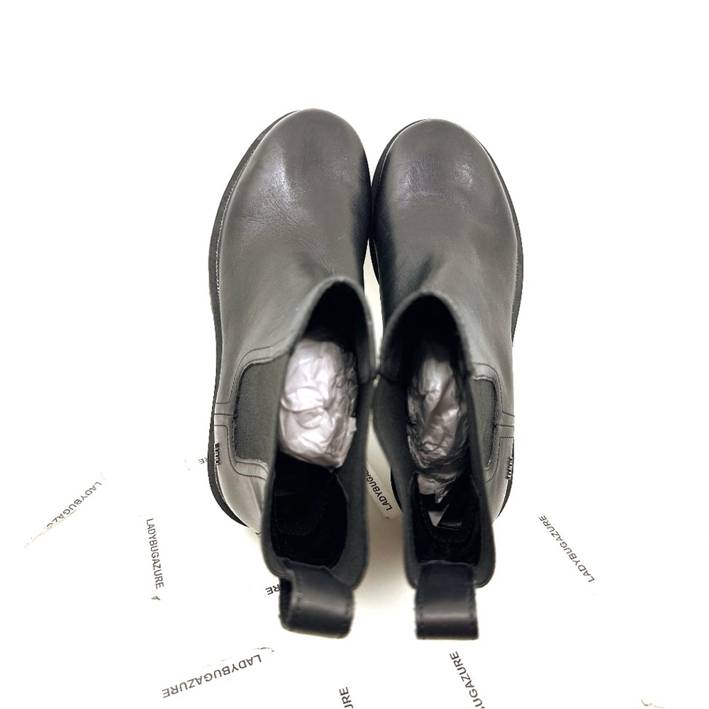 NWOB DKNY Women’s Rick Slip On Bootie Black Leather Size 7.5 - Picture 10 of 17